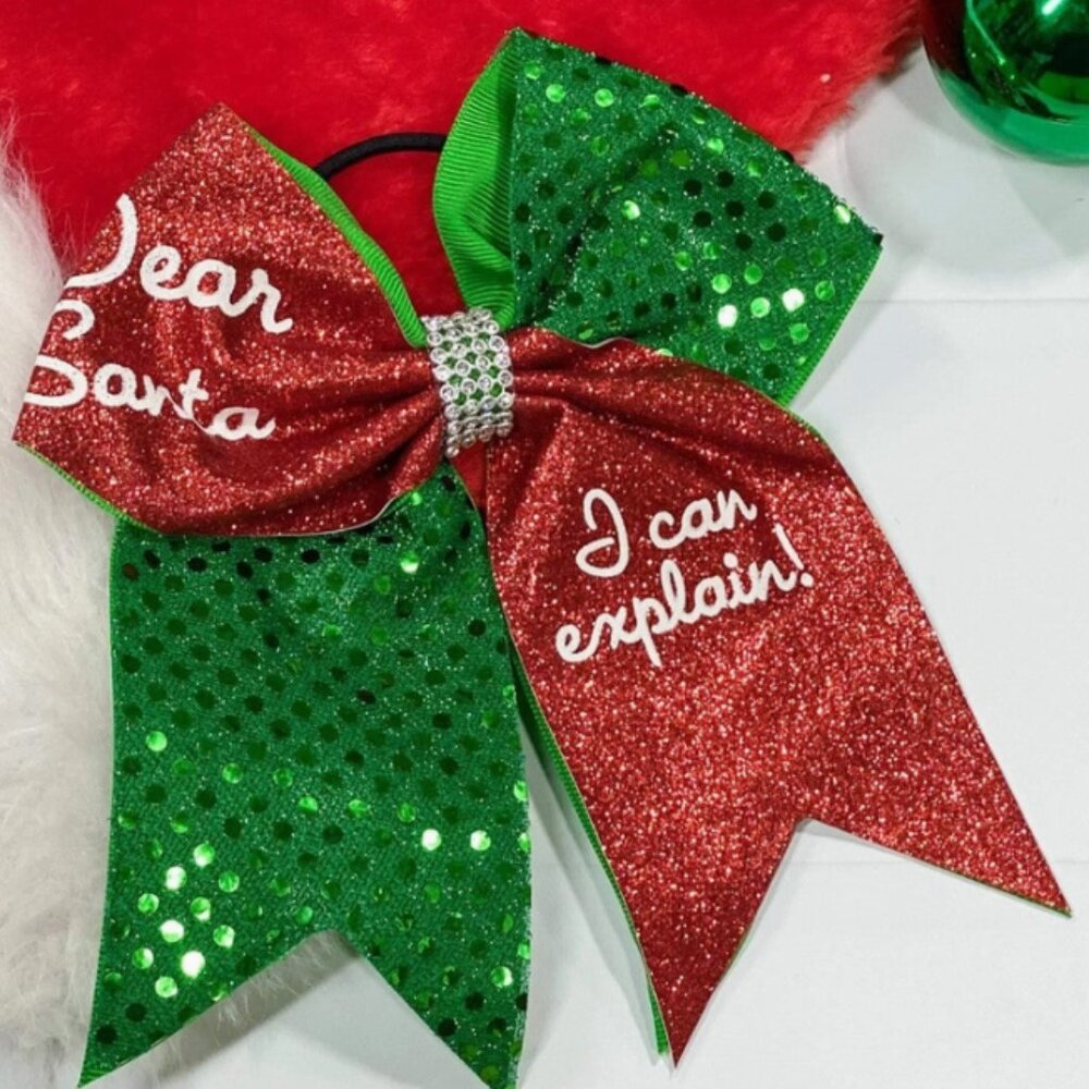 Dear Santa Christmas Cheer Bow